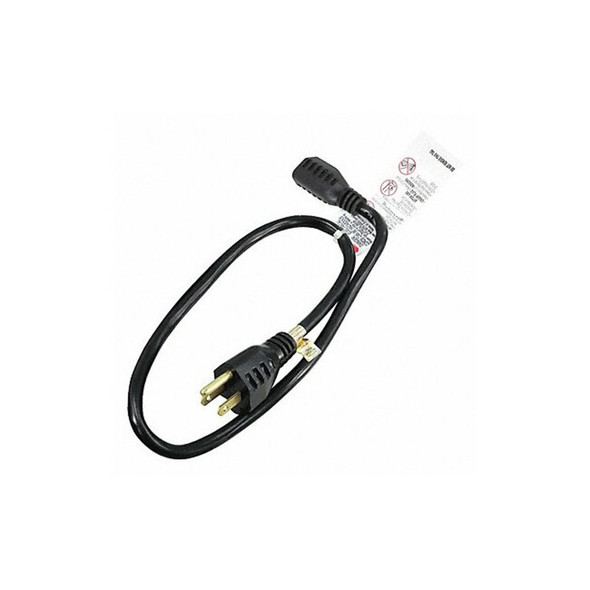Manufacturer Varies Extension Cord,2ft,16Ga,13A,SJT,Blk 5XFP7ID