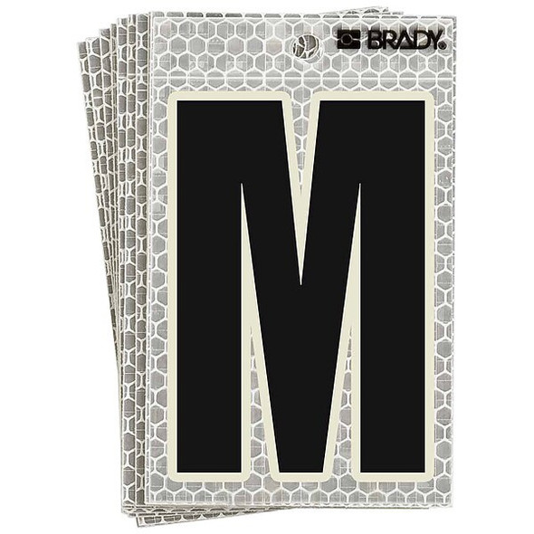 Brady LetterLabel,3-1/2inH,2-1/2inW,PK10 3010-M