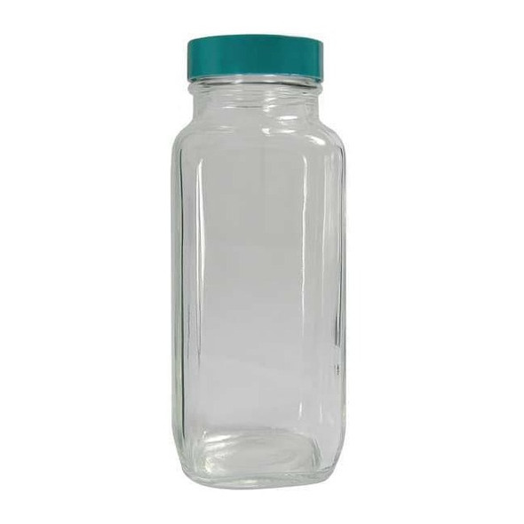 Qorpak French Square Bottle,Narrow,1 Oz,PK48 GLC-01260
