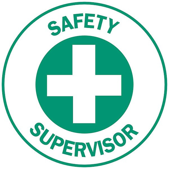 Brady Hard Hat Emblem Labl,2in. dia.,Vinyl,PK4, 49564 49564