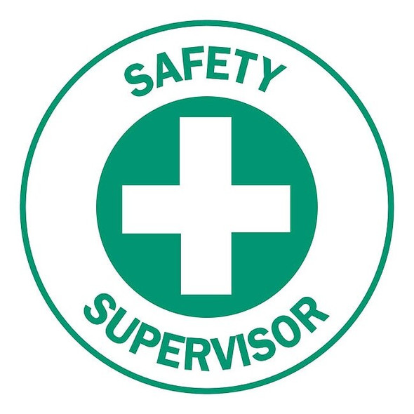 Brady Hard Hat Emblem Labl,2in. dia.,Vinyl,PK4, 49564 49564