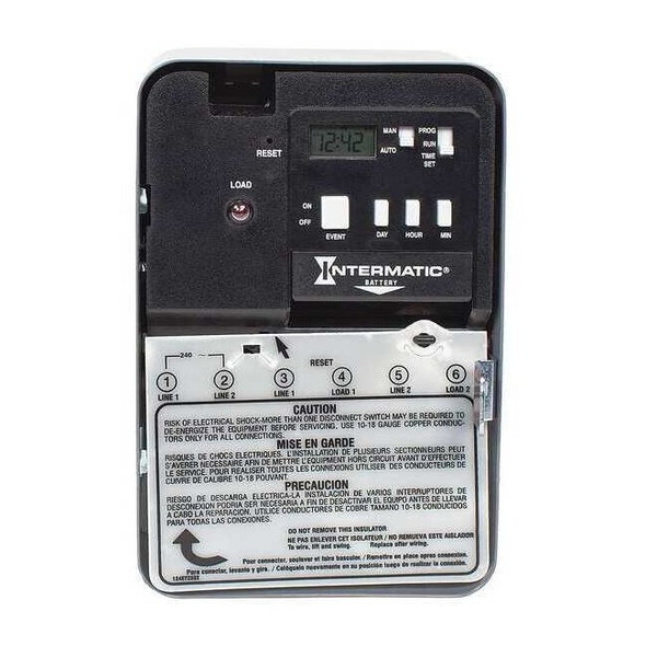 Intermatic Electronic Timer,24 hr/7 Days,SPST EH10