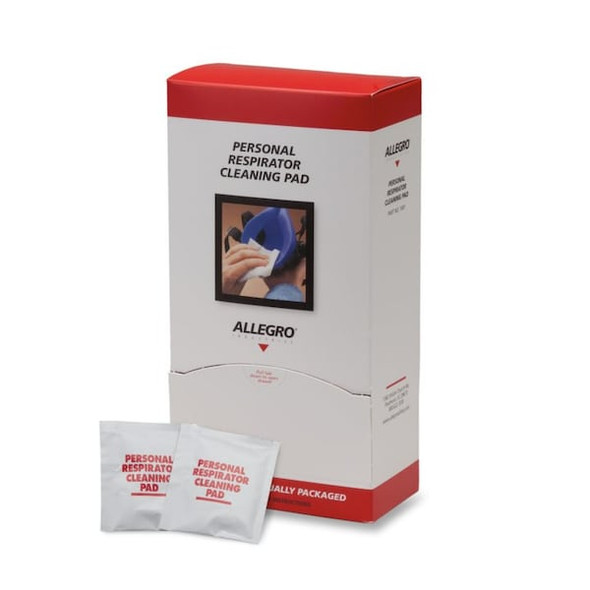 Allegro Industries Respirator Wipes,5 in x 8 in,PK100 1001
