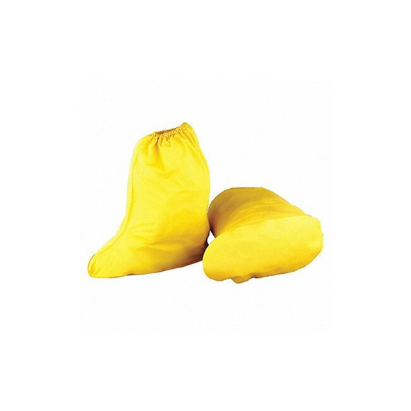 Disposable Boot Covers, PVC, Yellow, Slip Resistant Sole: Yes ,XL