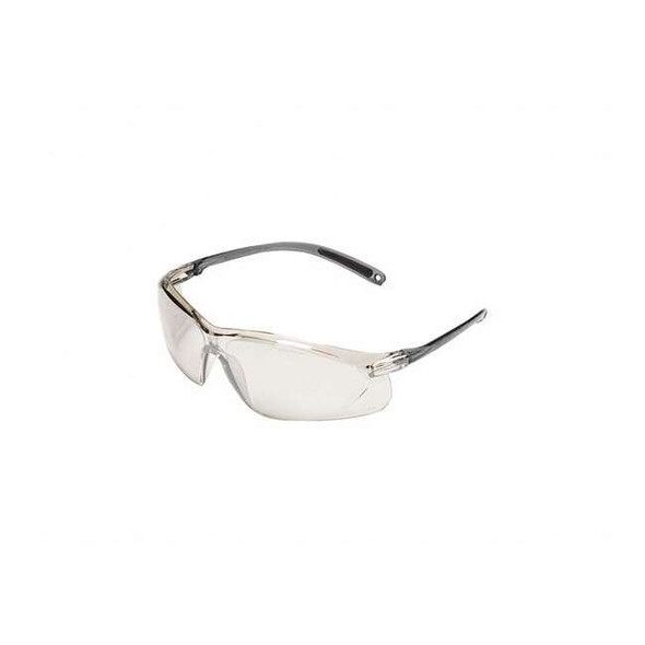 Safety Glasses, Half-Frame, Fog-Ban Anti-Fog Coating, Clear Frame, Clear Lens