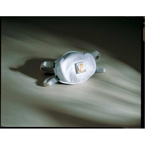 3m Disposable Respirator, N100, Molded, Dual, Adjustable, Metal Nose Clip, M 8233