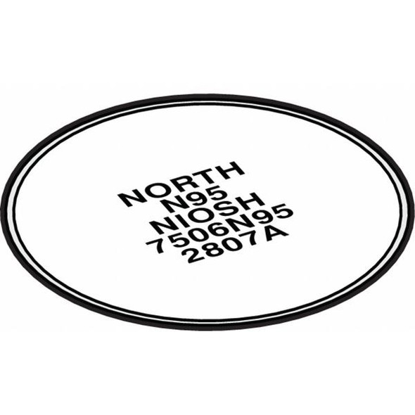 Honeywell North Filter, N, White, North Full or Half Mask Respirators 7506N95