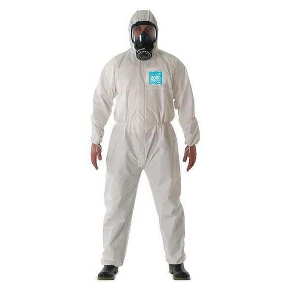 Ansell Hooded Coverall,Elastic,Bound,3XL,PK25 WH20-B-92-111-07