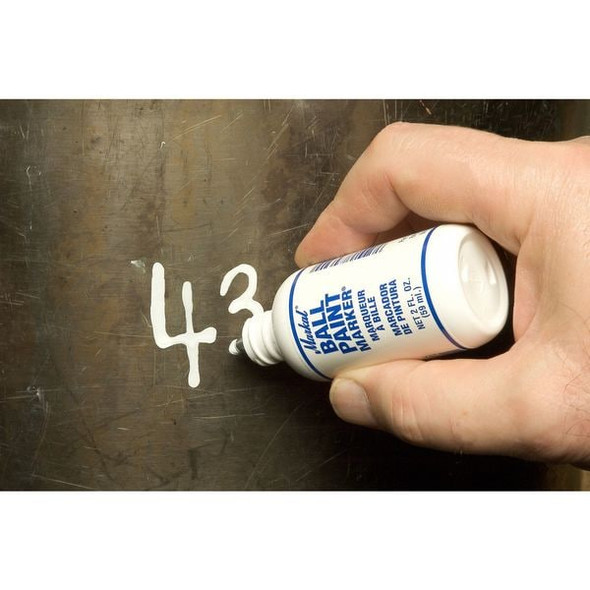 Markal Paint Marker, Medium Tip, White Color Family, Paint 84620