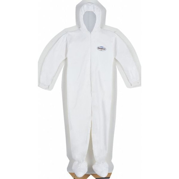 Kleenguard Liq Parti Covall HoodBoot ZipFrnt Elas WrisAnk WHT MD 25/Cs 44332