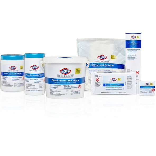 Clorox Germicidal Disinfecting Wipes, 12 x 12", 2 Pack, 110 Wipes/ Pack 30359