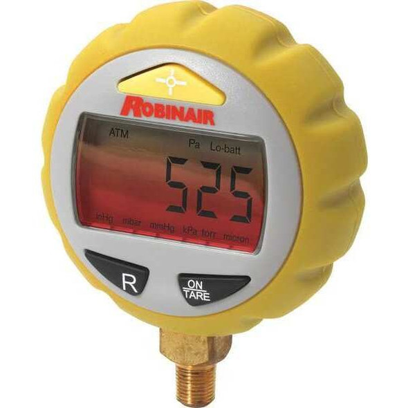 Robinair Vacuum Gauge,1/4" Male Flare Connection RAVG-1