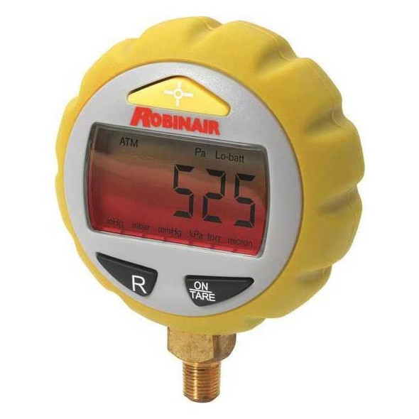 Robinair Vacuum Gauge,1/4" Male Flare Connection RAVG-1