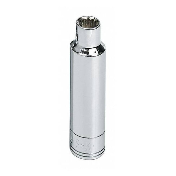 1/2 " Drive, 10mm Metric Socket, 12 Points,  Steel, Chrome, 10 mm
