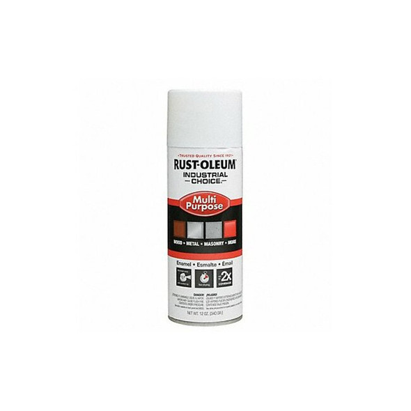 Rust-Oleum Spray Paint, White, Gloss, Solvent, 12 oz 1692830V