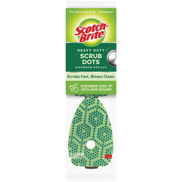 Scotch-Brite Scrub Dots Heavy Duty Dishwand Refills 488-2-7 Scotch-Brite Scrub Dots Heavy Duty Dishwand Refills 488-2-7