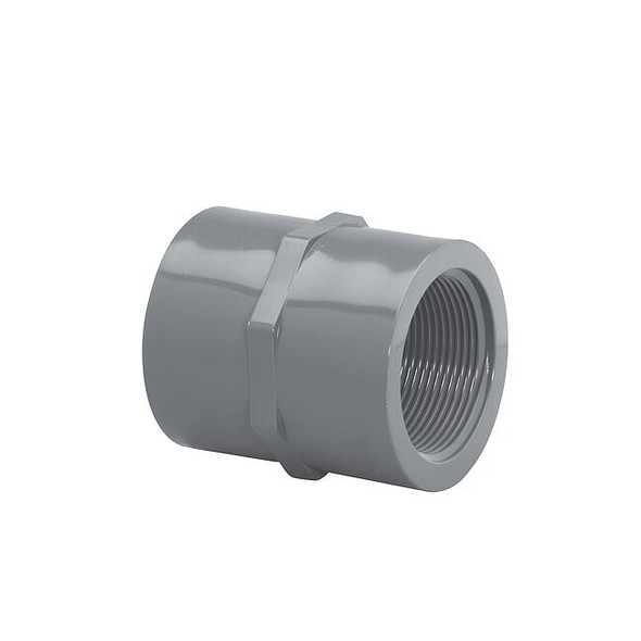 Westlake Pipe & Fittings PVC, Coupling Body, 1/2 in NPT, 1/2 in NPT 43000545