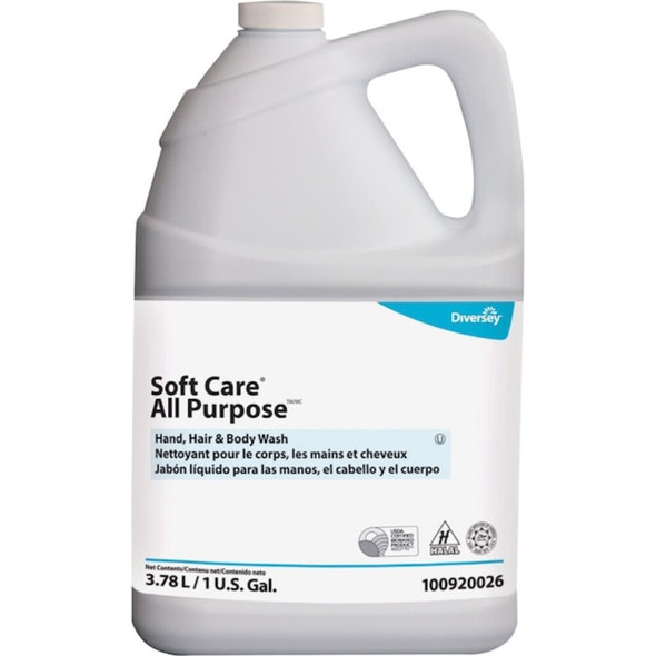 Soft Care 1 gal. Liquid 3-in-1 Body Wash, Hand Soap & Shampoo Jug 100920026