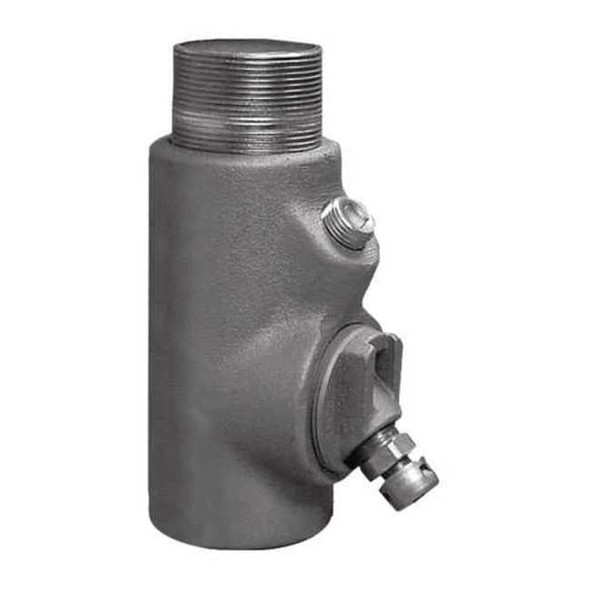 IMC Sealing, 1-1/2 in, Threaded, Iron, Powder Coated, Silver