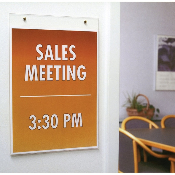 Manufacturer Varies Sign Holder,Clear,11" H 38011 Manufacturer Varies Sign Holder,Clear,11" H 38011