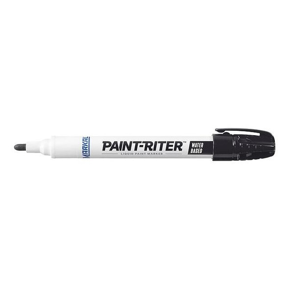 Markal Paint Marker, Medium Tip, Black Color Family, Paint 97403G