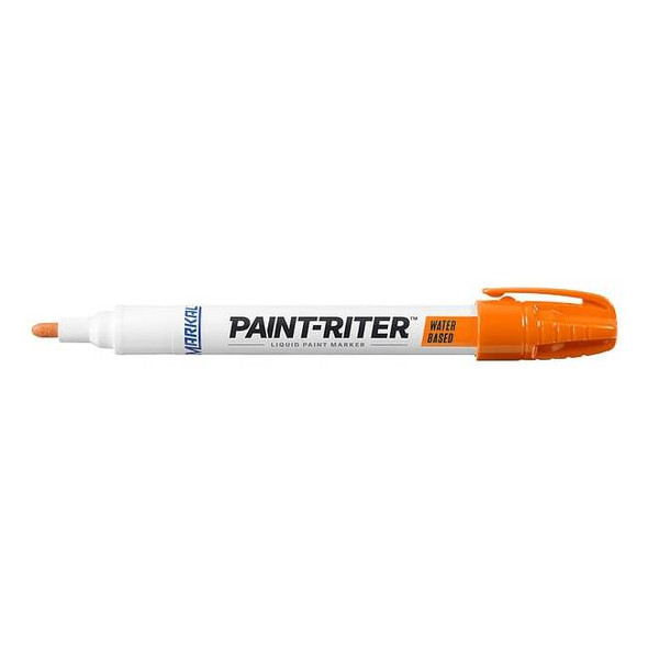 Markal Paint Marker, Medium Tip, Orange Color Family, Paint 97404G