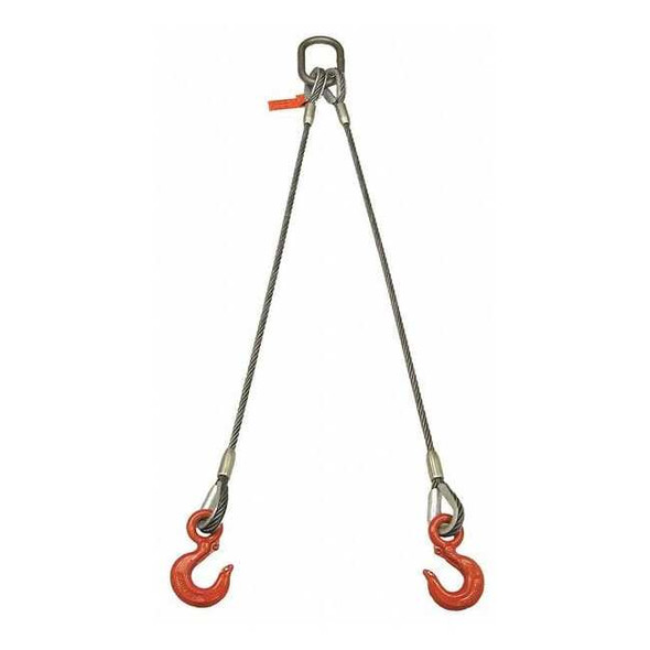 Lift-All Wire Rope Sling,4 ft L,2,200 lb Load Cap 142LBX4