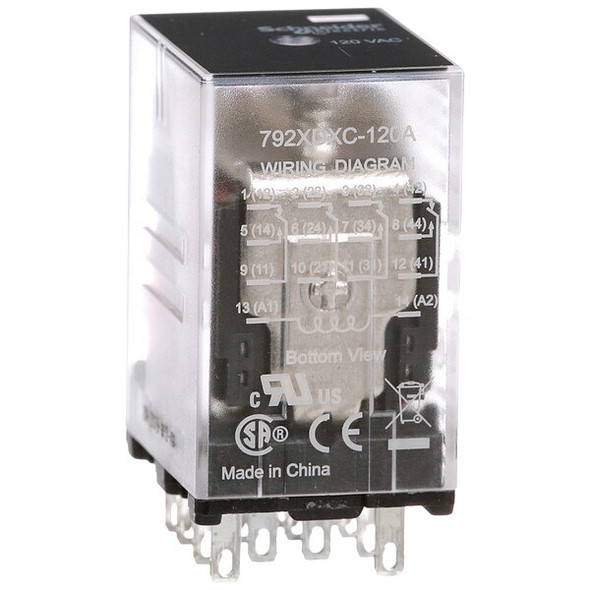 Plug-In, General Purpose Relay, Square, 6 A, 14, Faston Connector