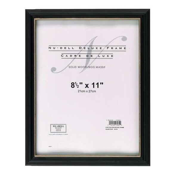 Nudell Document Frame,Black; Gold,12.25in H 17081