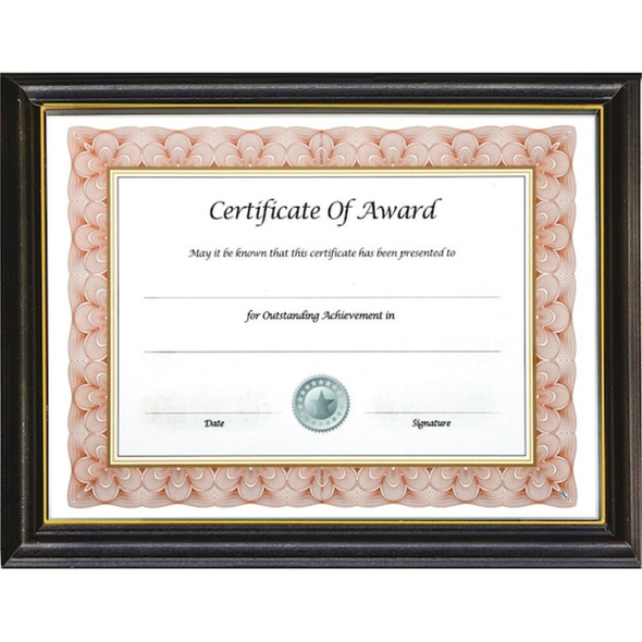 Nudell Document Frame,Black; Gold,12.25in H 17081