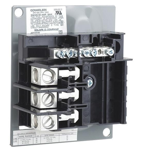 Square D Oem Mounting Base 60A 3Ph 3Sp QON403L60N Square D Oem Mounting Base 60A 3Ph 3Sp QON403L60N