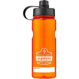 Ergodyne Chill-Its Plastic Wide Mouth Water Bottle 1 Liter Orange 13151