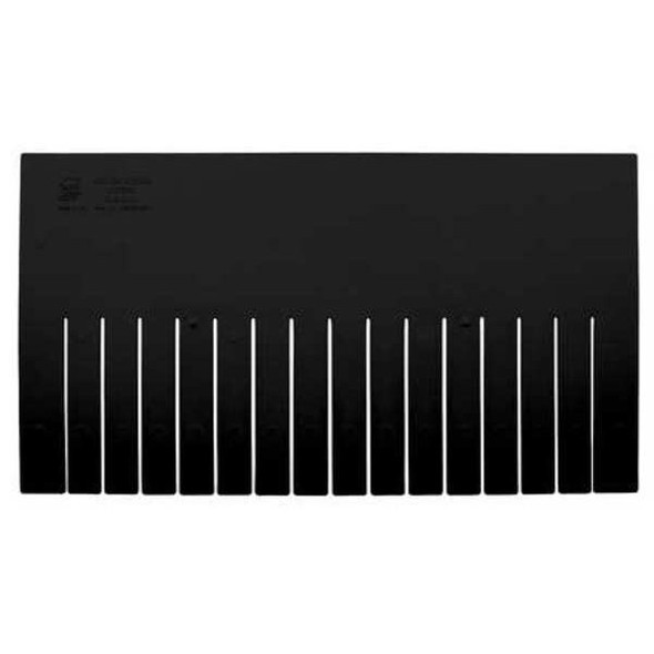 Quantum Storage Systems Divider,Black,PPC,12 in,PK6 DL93120CO