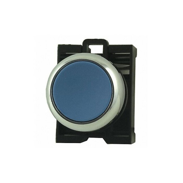 Eaton Flush Push Button, Blue,22mm M22M-D-B