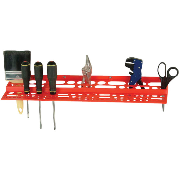 Quantum Storage Red Polypropylene Tool Rack RTR-96