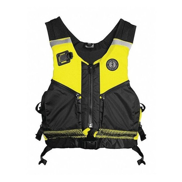 Mustang Survival Life Jacket,XL/2XL,15.5lb,BLK/YLW/GRN MRV050 WR-251-XL/XXL- 216