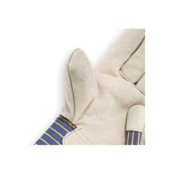 Condor Leather Gloves, Cowhide, Gauntlet Cuff, Wing Thumb, Full Finger, Gray, XL, 1 PR 2MDD4