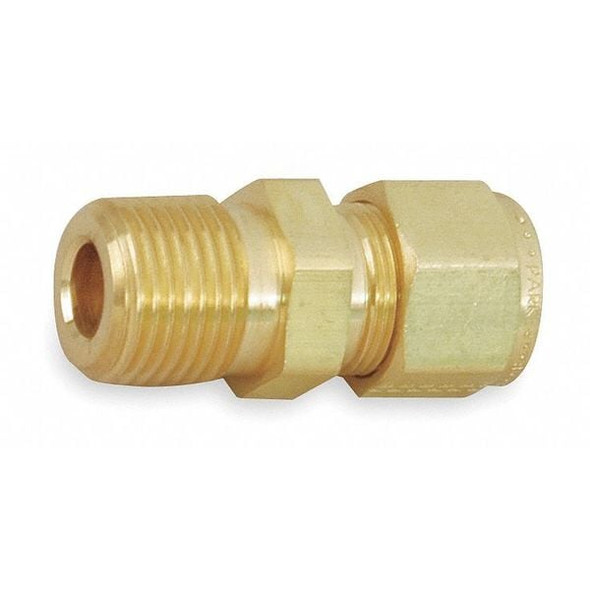 Parker 1/4" A-LOK x 1/8" MNPT Brass Connector 4MSC2N-B