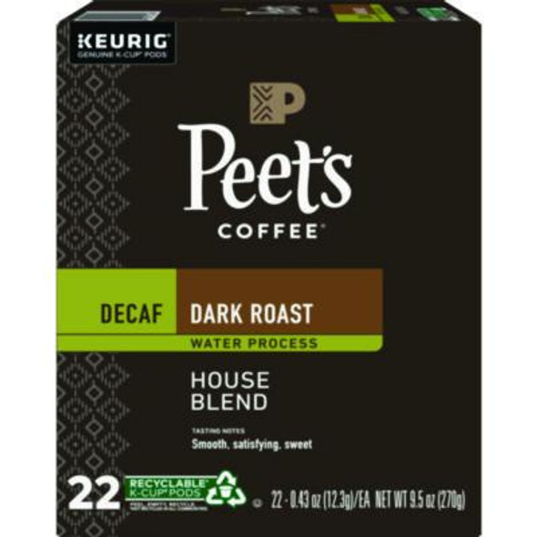 Peet\\'s Coffee & Tea® House Blend Decaf K-Cups, 22/Box 5000363996