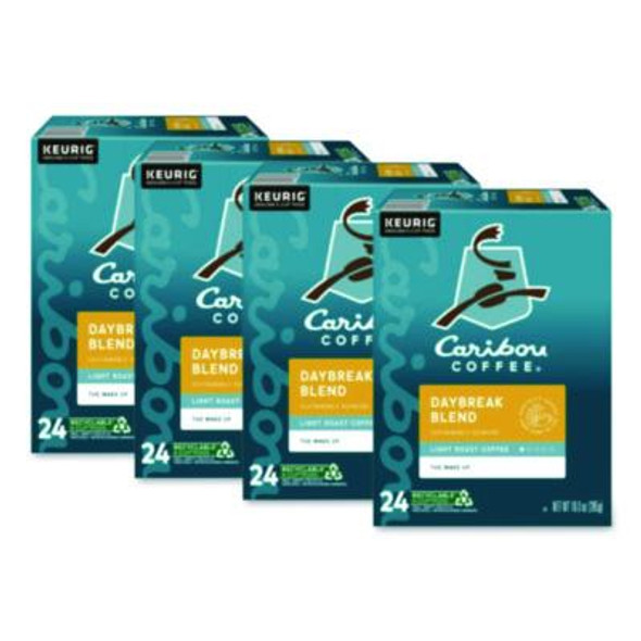 Caribou Coffee® Daybreak Morning Blend Coffee K-Cups, 96/carton 5000330136 Caribou Coffee® Daybreak Morning Blend Coffee K-Cups, 96/carton 5000330136
