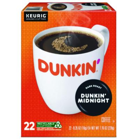 Dunkin\\'® K-Cup Pods, Original Dark Roast, 22/box 5000380335