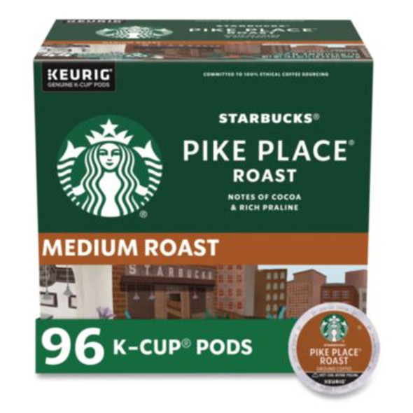 Starbucks® Pike Place Coffee K-Cups Pack, 24/box, 4 Box/carton 12434812 Starbucks® Pike Place Coffee K-Cups Pack, 24/box, 4 Box/carton 12434812