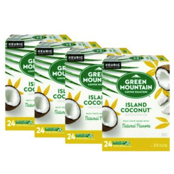 Green Mountain Coffee® Island Coconut Coffee K-Cup Pods, 96/carton 5000365434