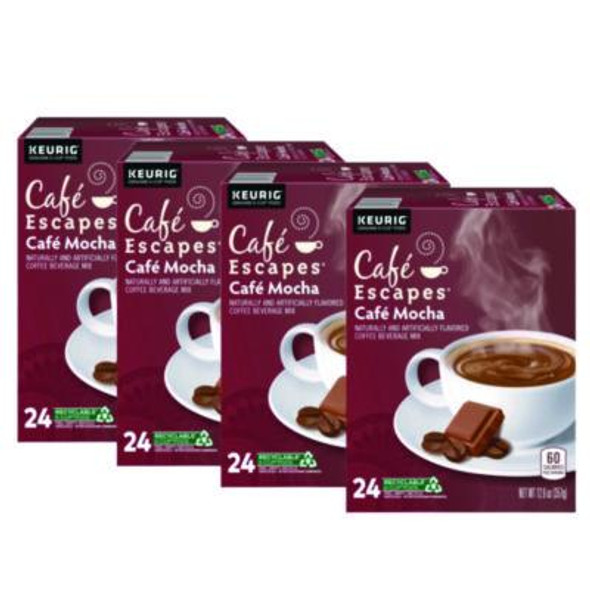 Café Escapes® Mocha K-Cups, 24/box, 96/carton 5000330123
