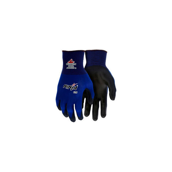 MCR Safety Ninja Lite Gloves 18 Gauge Nylon Shell Polyurethane Palm/Fingertips 1