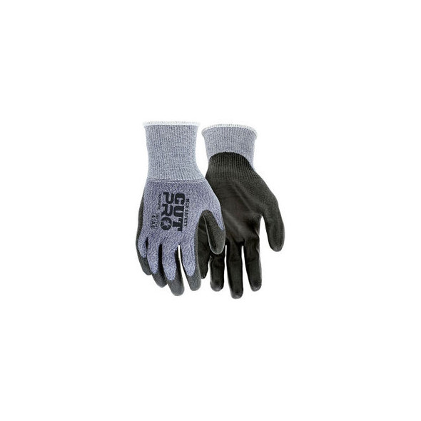 MCR Safety Cut Pro Gloves PU Coated Palm/Fingers Cut A4 Abrasion 4 Puncture 3 1