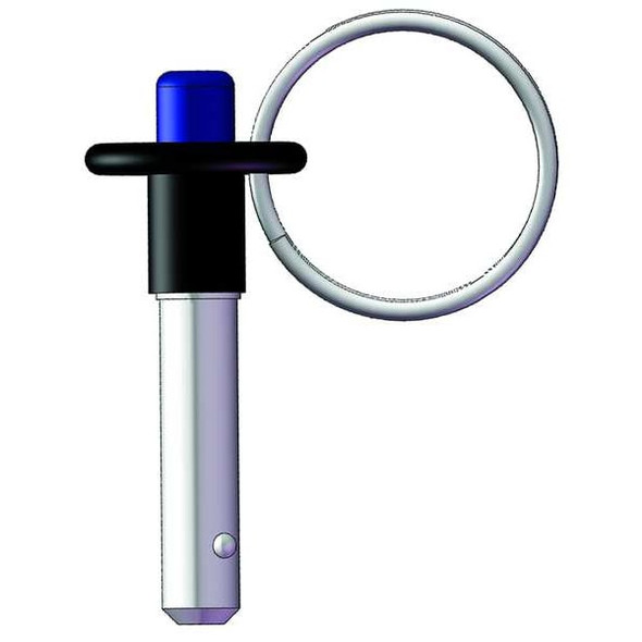 Innovative Components Button Handle Lock Pin w/Ring,1,3/16,SS GL3X1000B----X0