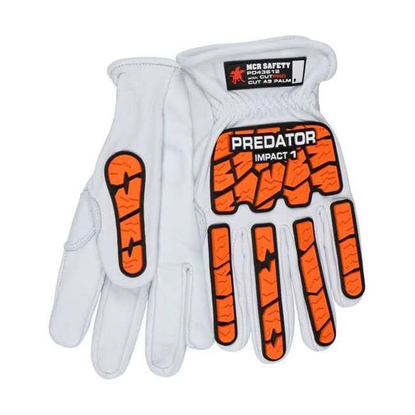 Predator Leather Gloves, Cut Level A9 ,XL 1 PR PD43612XL