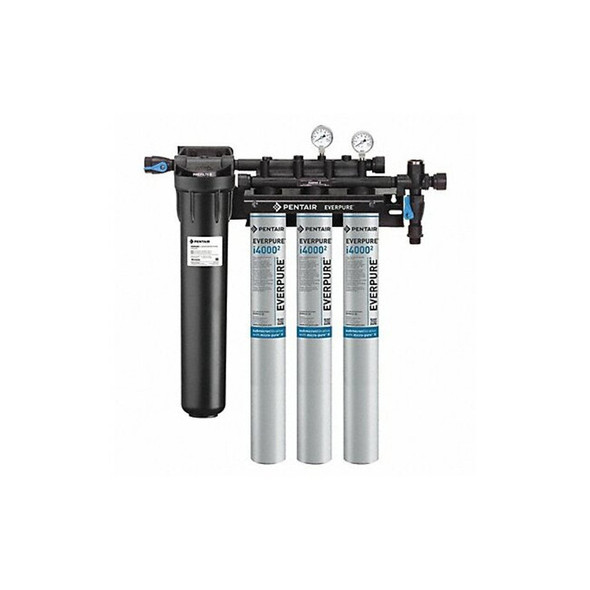 Everpure Water Filter System,0.5 micron,29 1/2" H EV932523-75 Everpure Water Filter System,0.5 micron,29 1/2" H EV932523-75