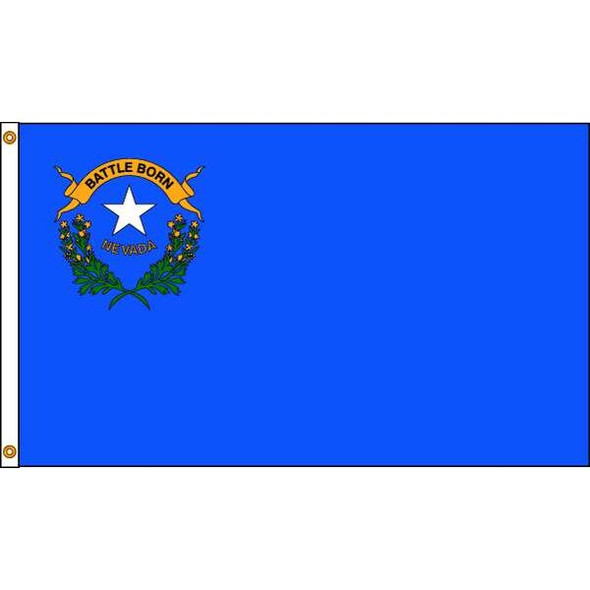 Annin Flagmakers Nevada Flag,4x6 Ft,Nylon 143370 Annin Flagmakers Nevada Flag,4x6 Ft,Nylon 143370